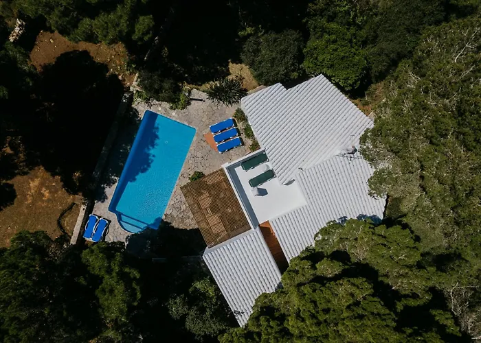 En Con Piscina Privada En El Bosque بيت للعطل كالا موريل